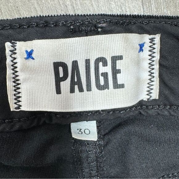 Paige Verdugo Ultra Skinny Velvet Micro Corduroy Jeans Overdye Black 30 - Picture 9 of 14